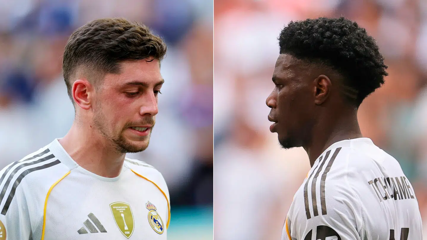 Federico Valverde og Aurélien Tchouaméni.