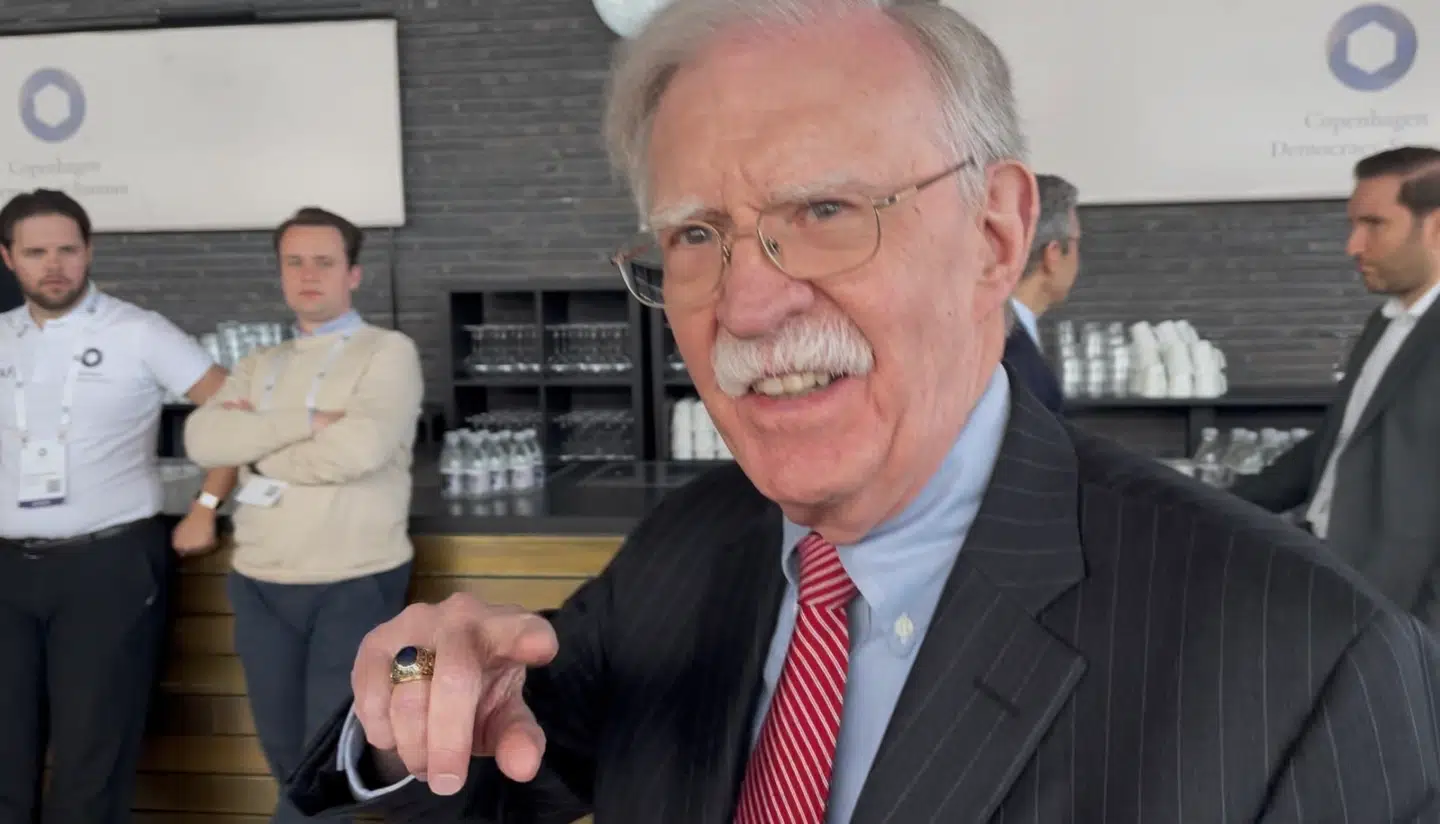 John Bolton var tirsdag i København for at tale til Copenhagen Democracy Summit.