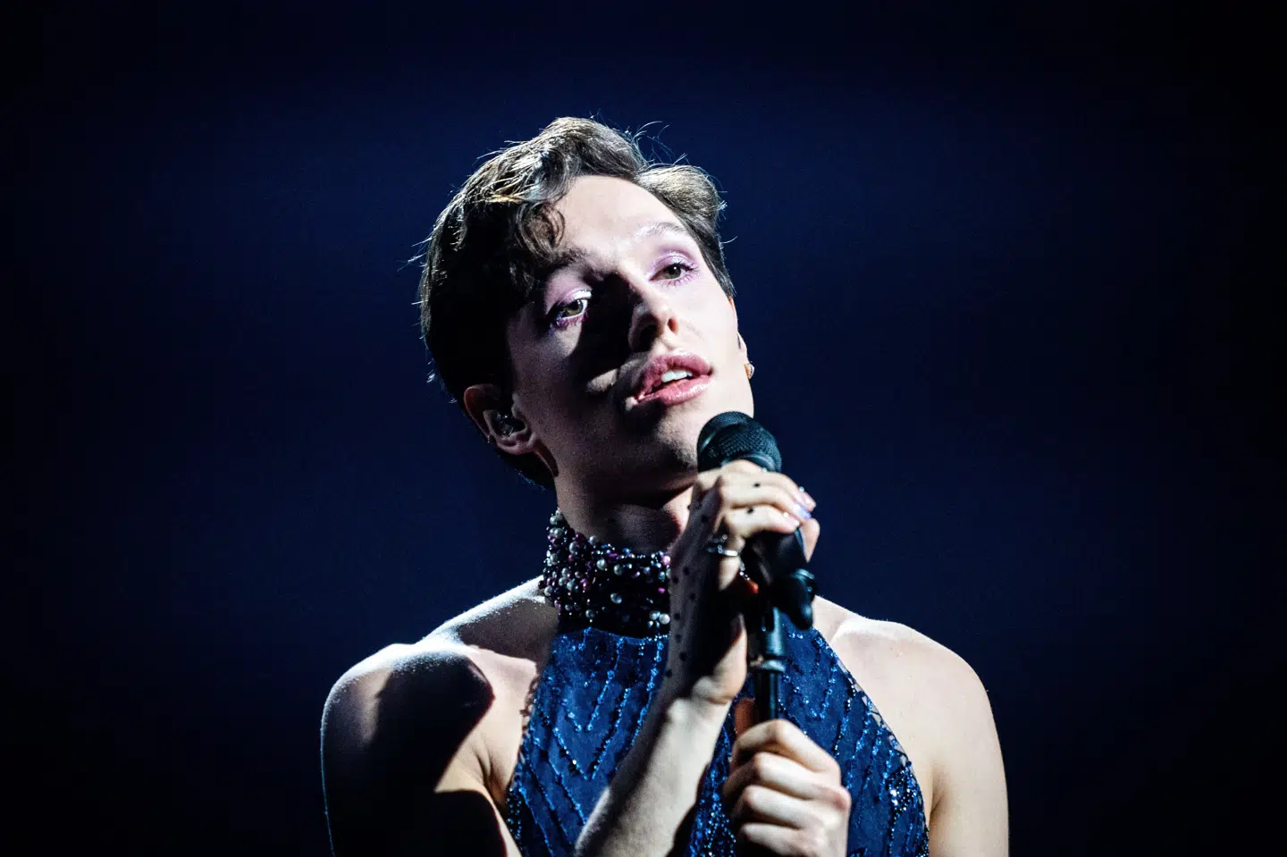 Sådan så det ud, da Søren Torpegaard Lund stillede op i Dansk Melodi Grand Prix første gang tilbage i 2023 med nummeret "Lige nu". (Arkivfoto).