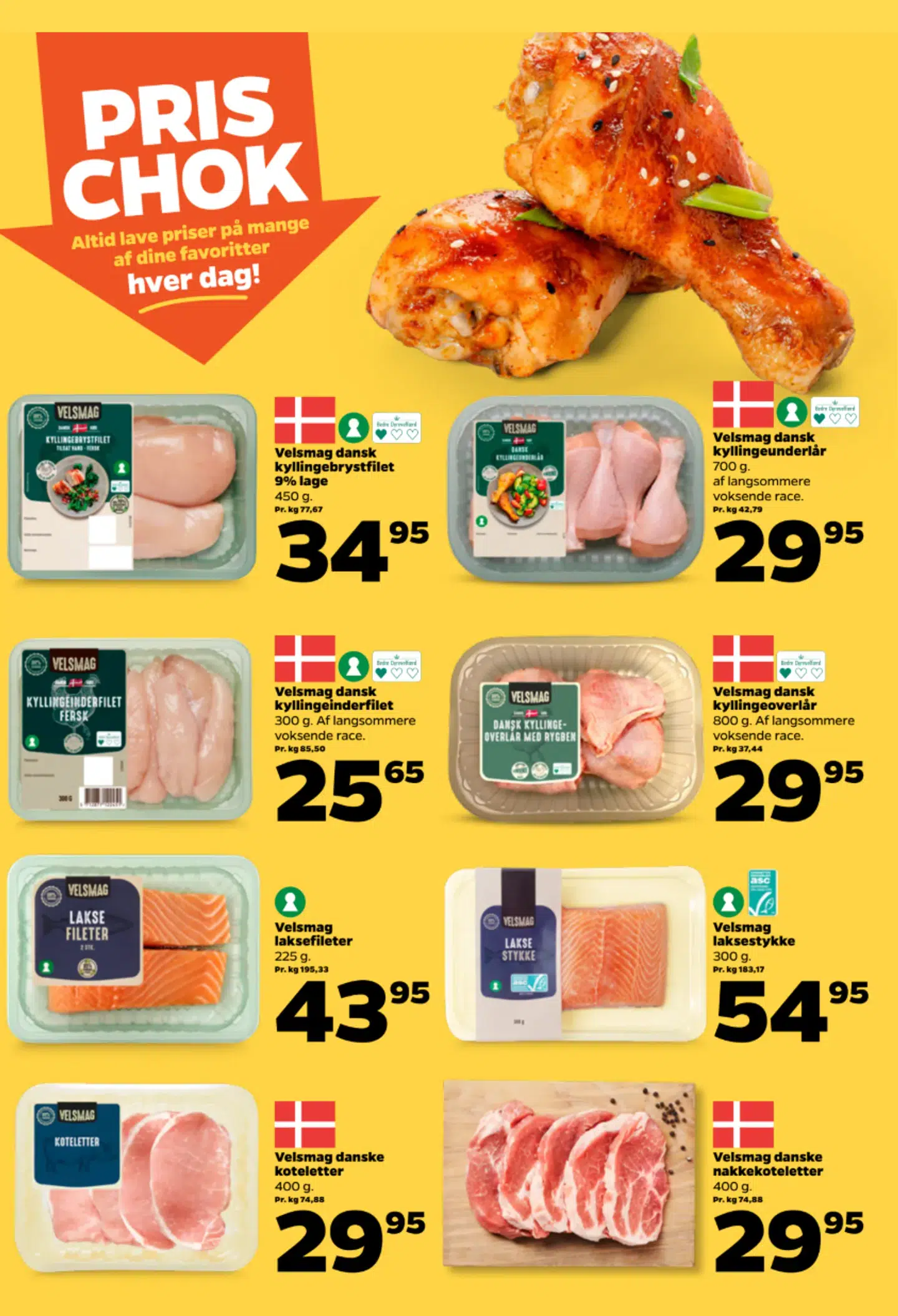 Et eksempel af en side fra avisen, hvor der ikke er førpriser.