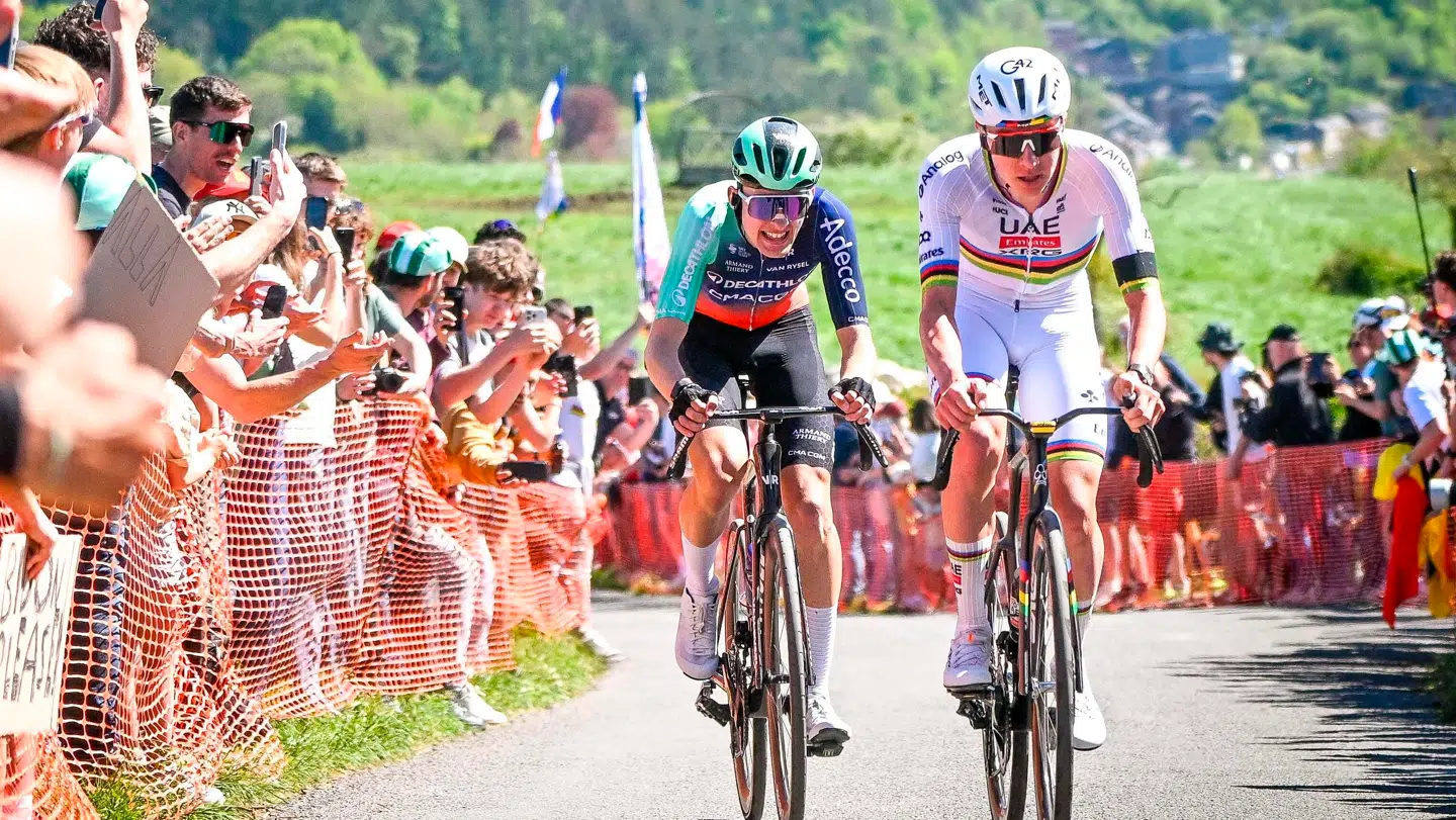 Paul Seixas var sidste mand, der kunne følge med Tadej Pogacar ved Liège-Bastogne-Liège.