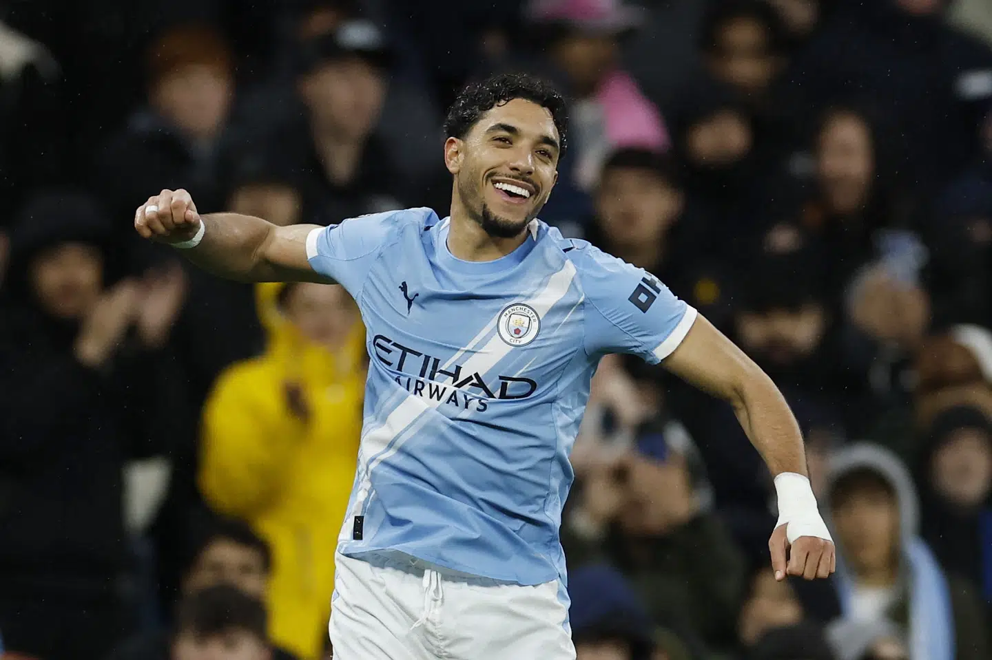 Omar Marmoush fordoblede Manchester Citys føring efter 40 minutter.