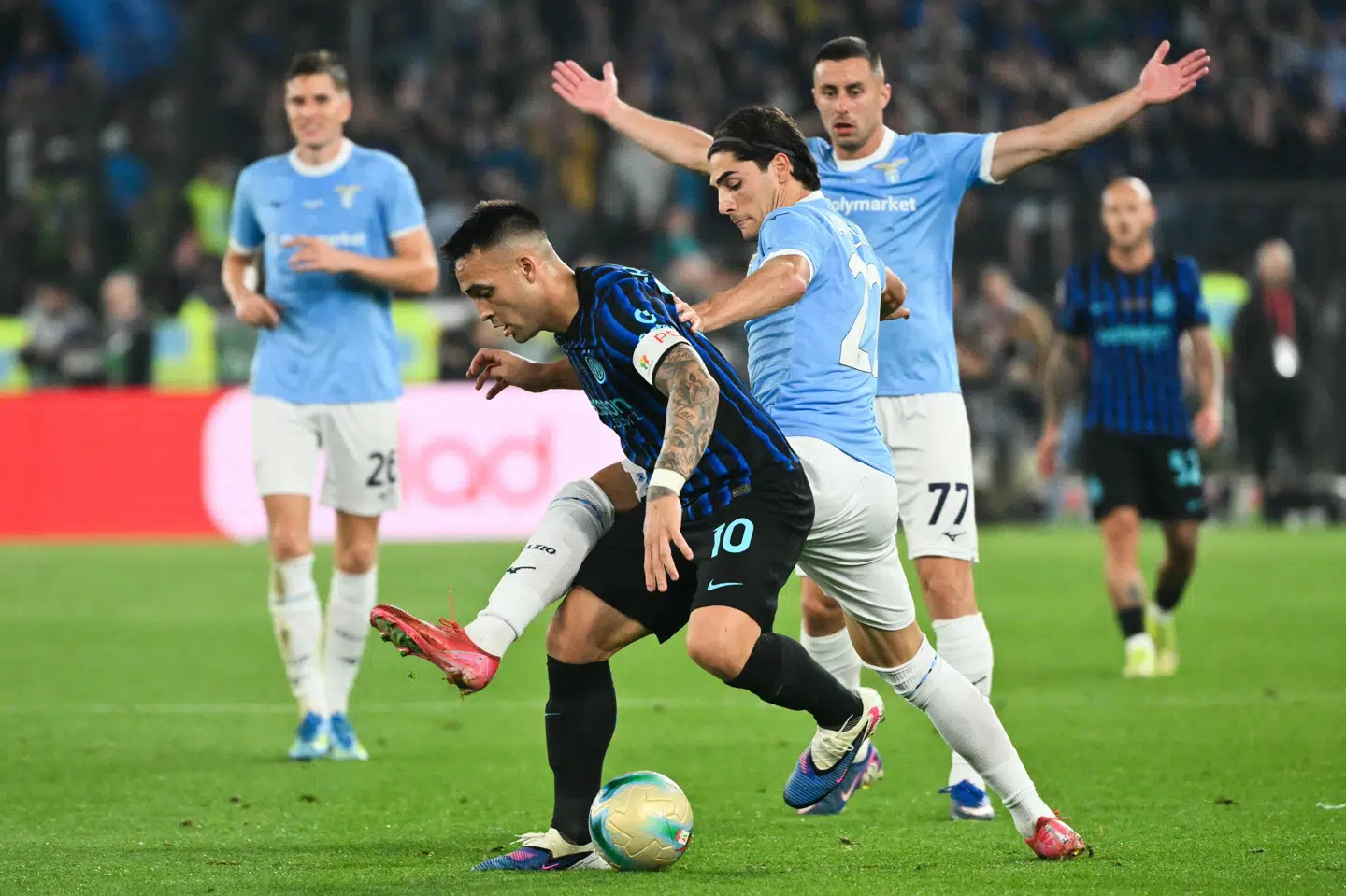 Lautaro Martinez kom atter på måltavlen for Inter, da klubben vandt den italienske pokalturnering.