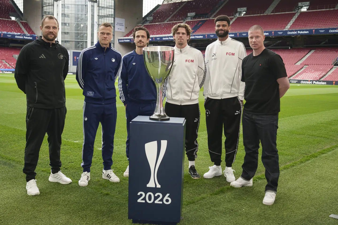 Det var en flok forventningsfulde spillere og trænere, der onsdag deltog i den vanlige presseseance dagen før pokalfinalen.