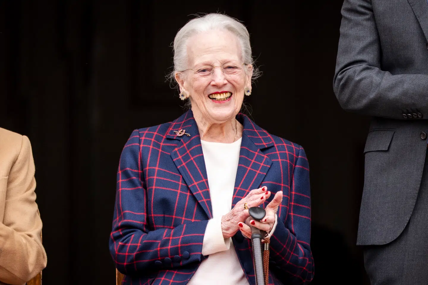 Dronning Margrethes på sin 86-års fødselsdag, i Indre Slotsgård på Fredensborg Slot, torsdag den 16. april 2026. (Foto: Ida Marie Odgaard/Ritzau Scanpix)