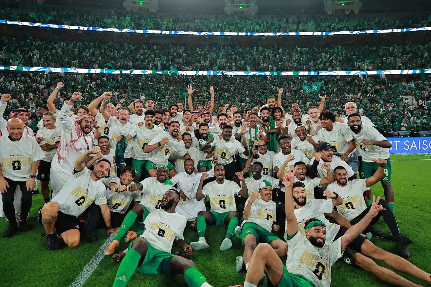 Saudi-Arabiens fodboldlandshold kvalificerede sig i oktober sidste år til sommerens VM-slutrunde i Nordamerika. (Arkivfoto).