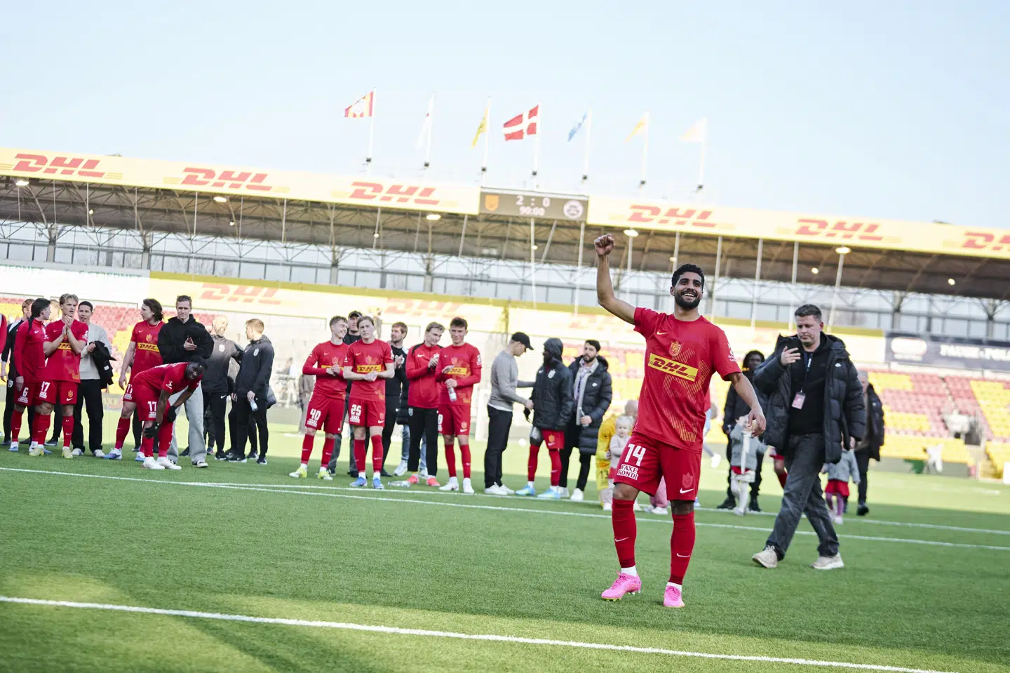 Ibrahim Adel har i foråret spillet ti kampe og scoret to mål for FCN. (Arkivfoto).