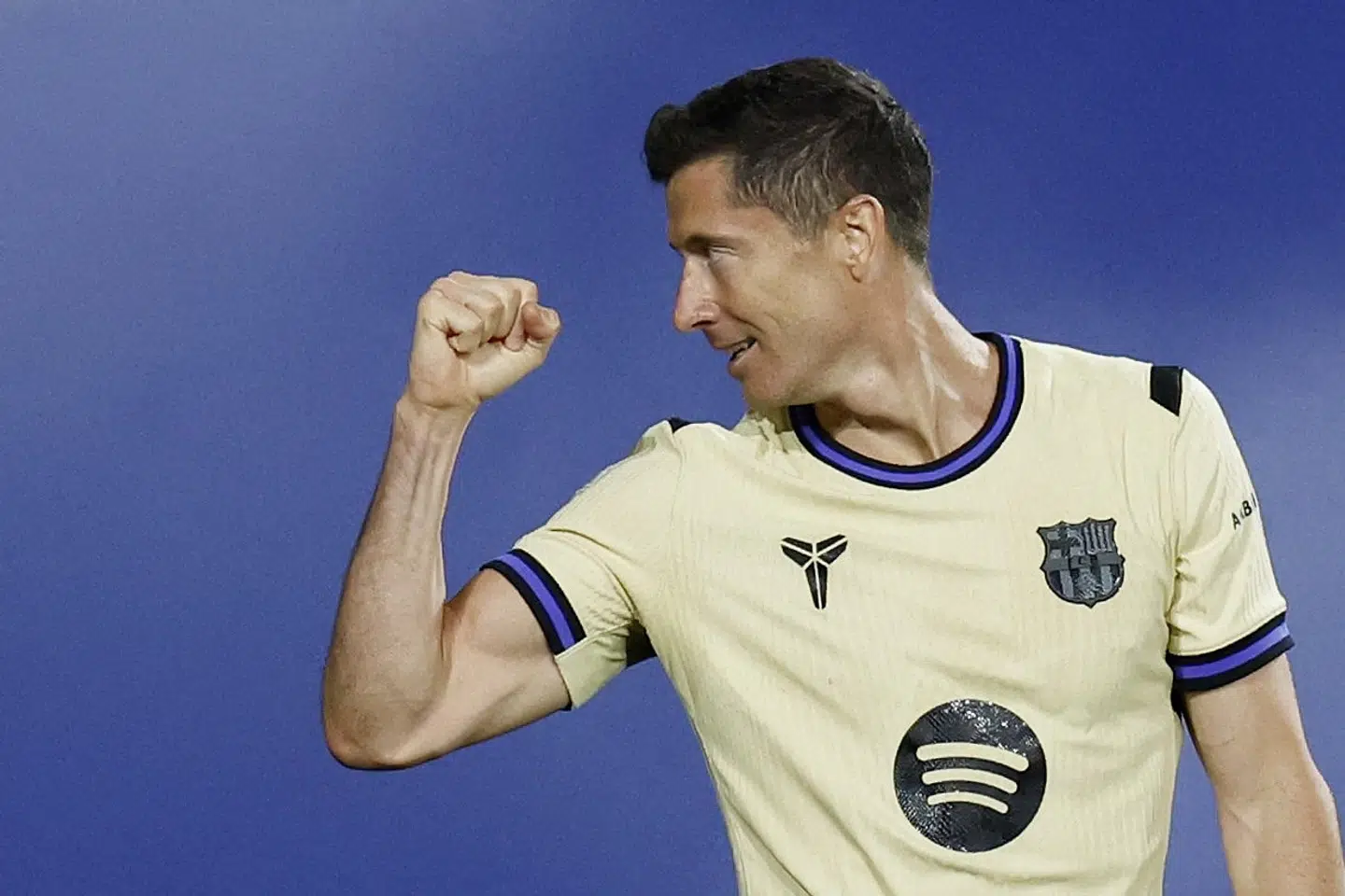 Robert Lewandowski har haft god grund til at knytte næven i jubel som FC Barcelona-spiller. (Arkivfoto).