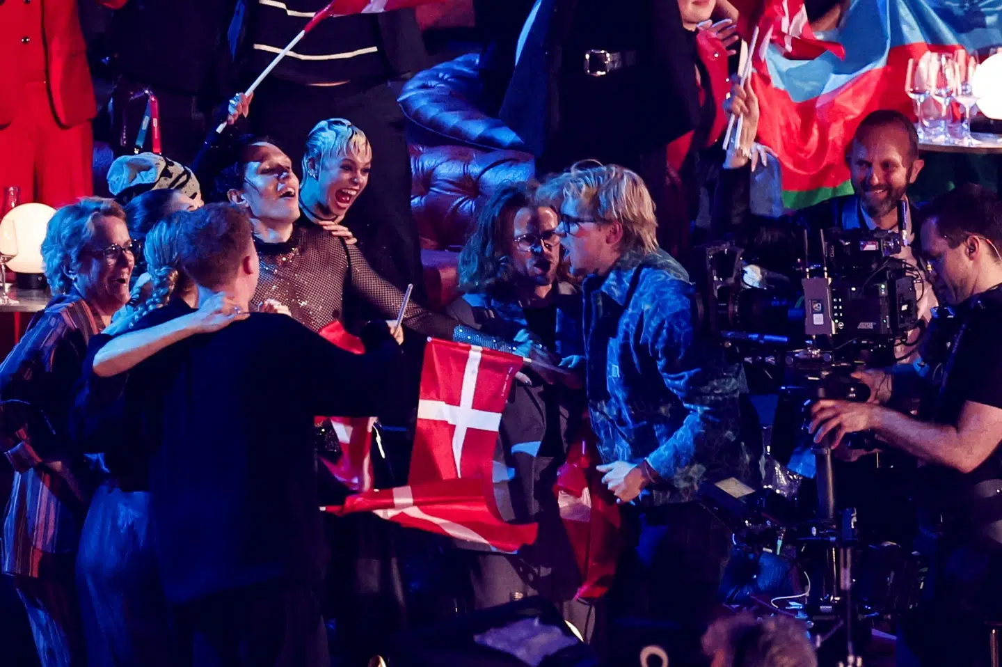 DR's grandprixchef, Erik Struve Hansen, er helt oppe at køre over syvendeplads til Danmark ved Eurovision. Det fortæller han umiddelbart efter sangkonkurrencen.