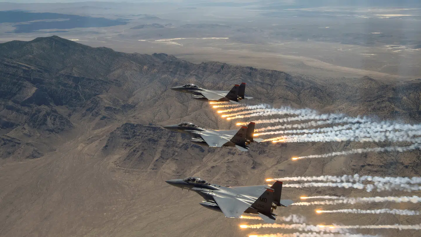 (Arkiv) Mountain Home Air Force Base i Idaho er ofte blevet brugt som en station for diverse flyveøvelser.