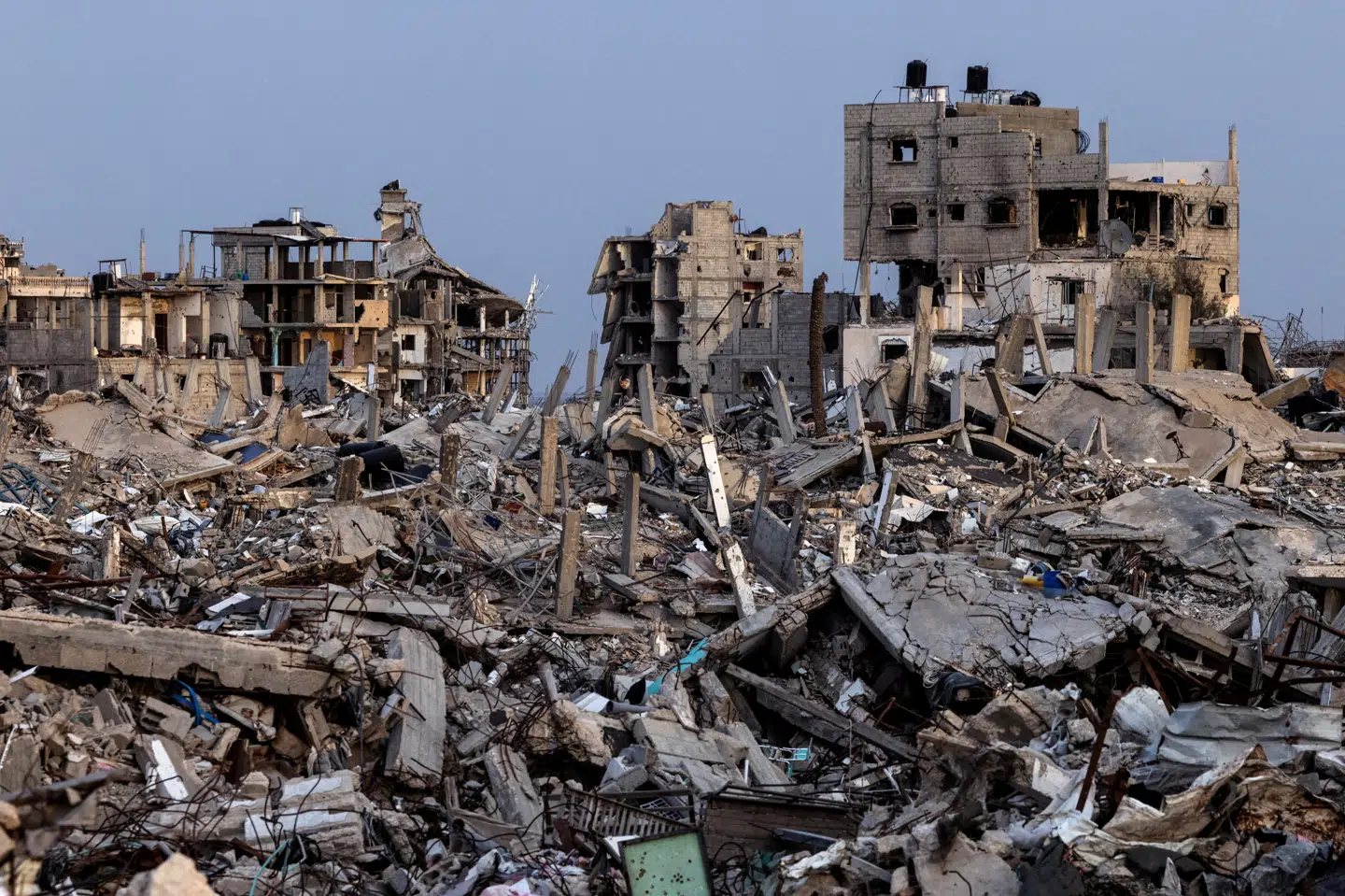 Store dele af Gazastriben er blevet lagt i ruiner i løbet af krigen mellem Hamas og Israel. (Arkivfoto).