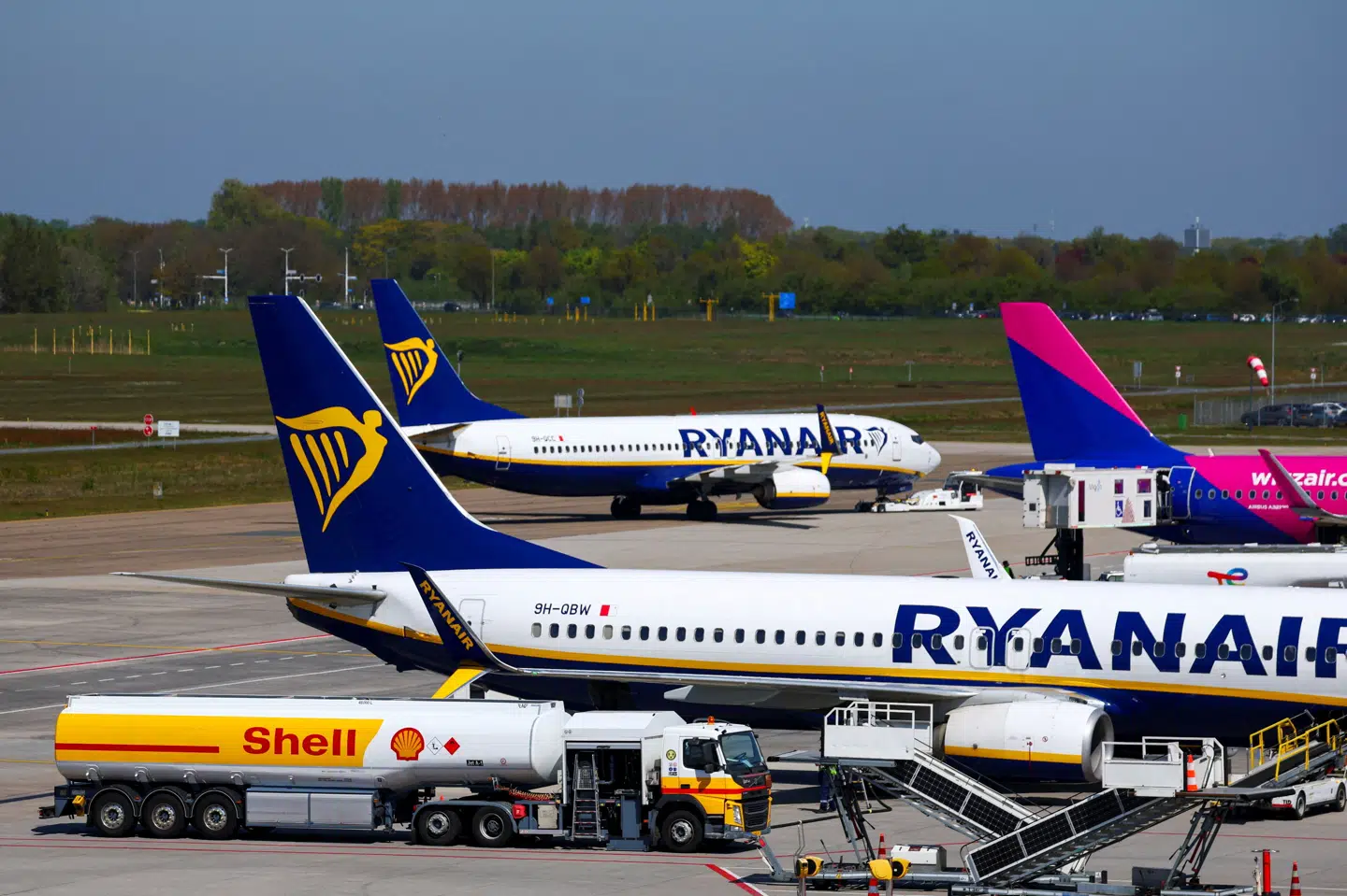 Ryanair øgede både passagertal, omsætning og overskud i det forgangne regnskabsår, viser nye tal. (Arkivfoto).
