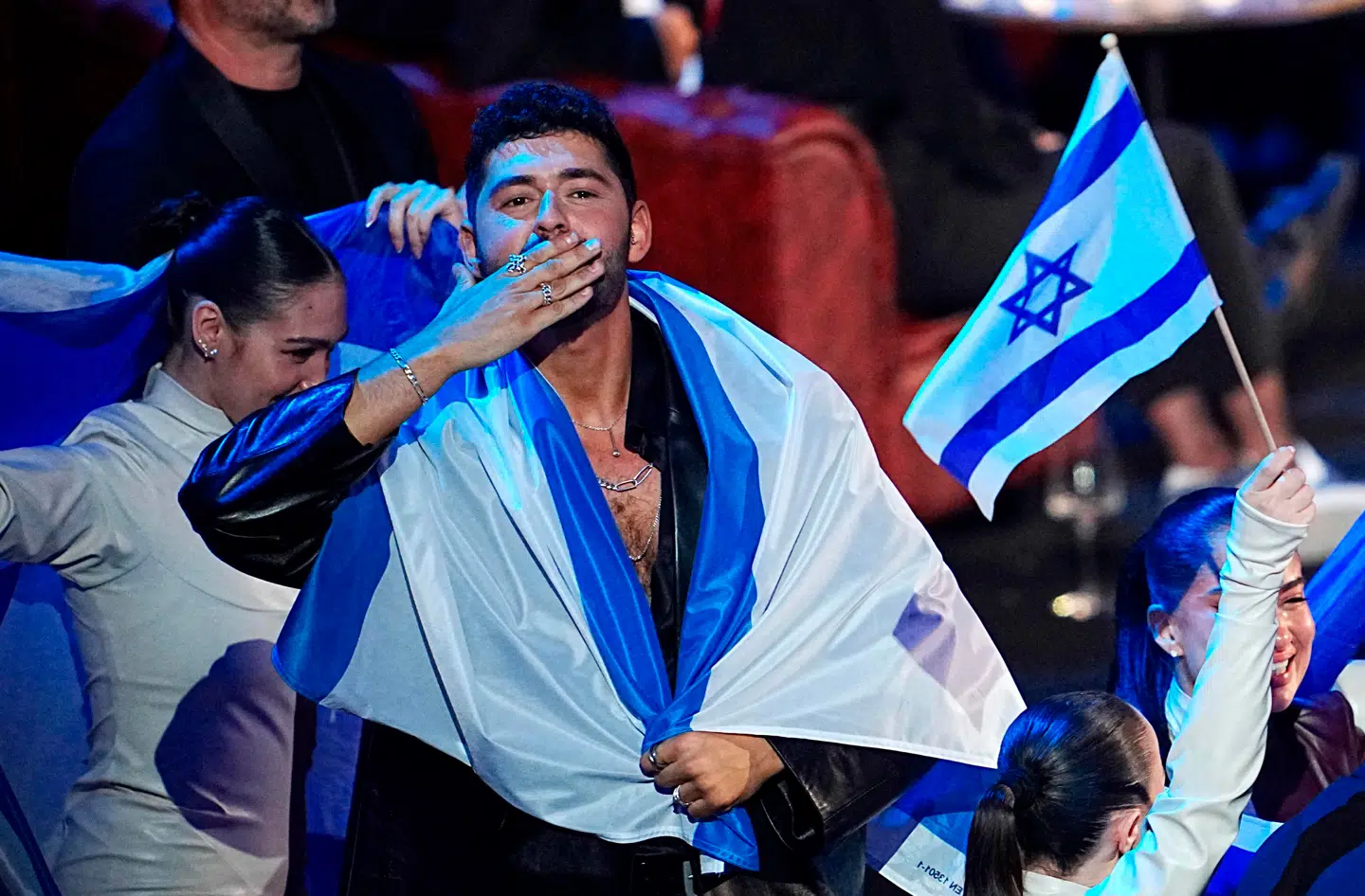 Ifølge Nikolaj Bøgh kan de mange protester og boykot mod Israels deltagelse have fået seerne til at stemme på Israel i trods. Foto: Georg Hochmuth/AFP/Ritzau Scanpix