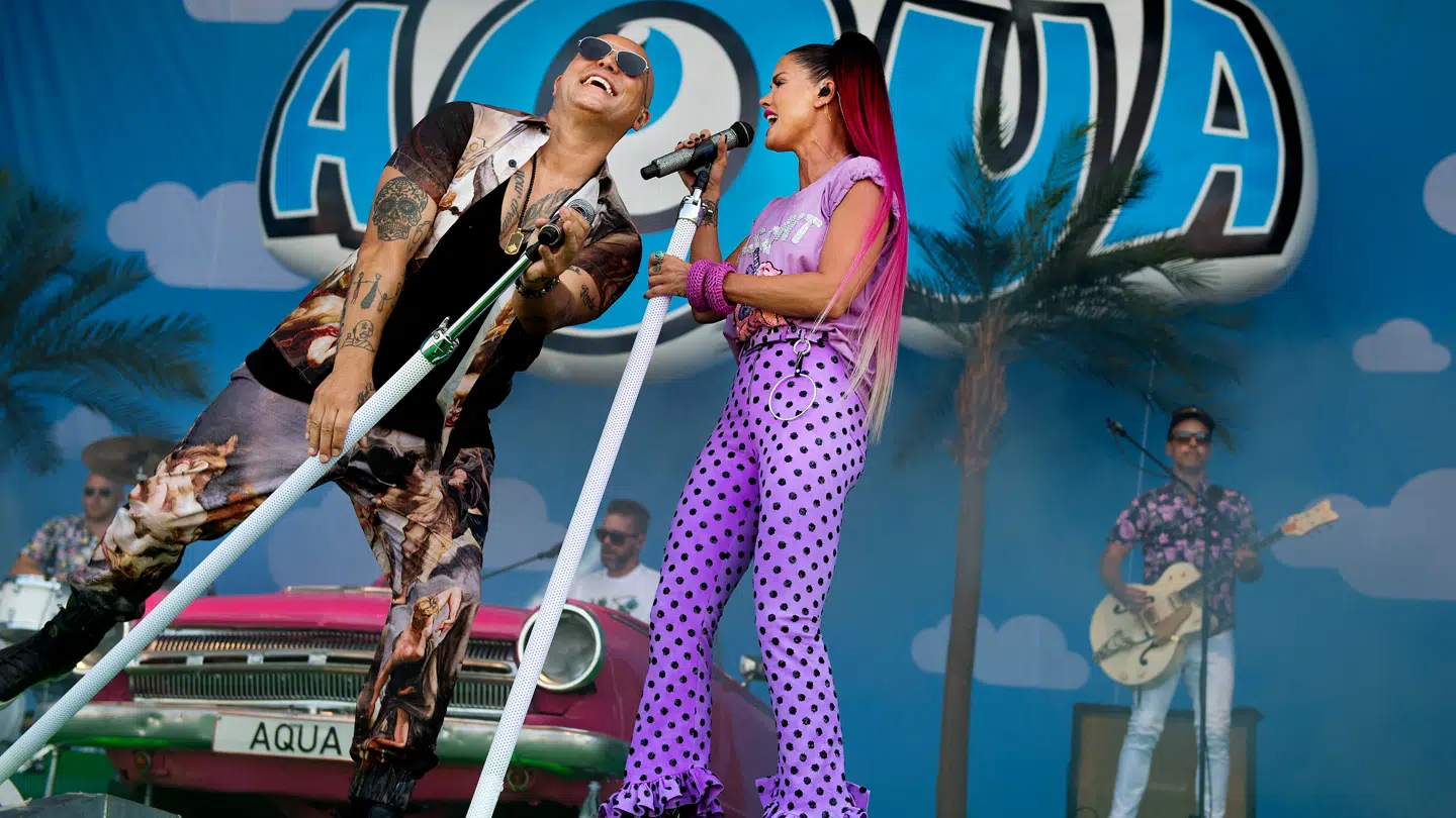 AQUA fotograferet under Grøn Koncert på Amager 2018. Nu er det slut med at give koncerter, oplyser bandet.