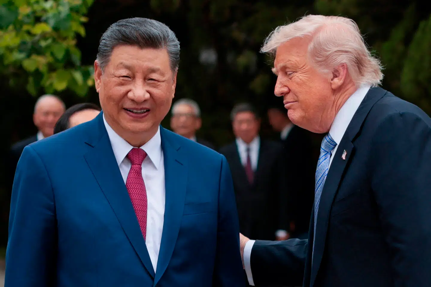 Sådan så det ud i sidste uge, da Xi Jinping havde besøg af Donald Trump.