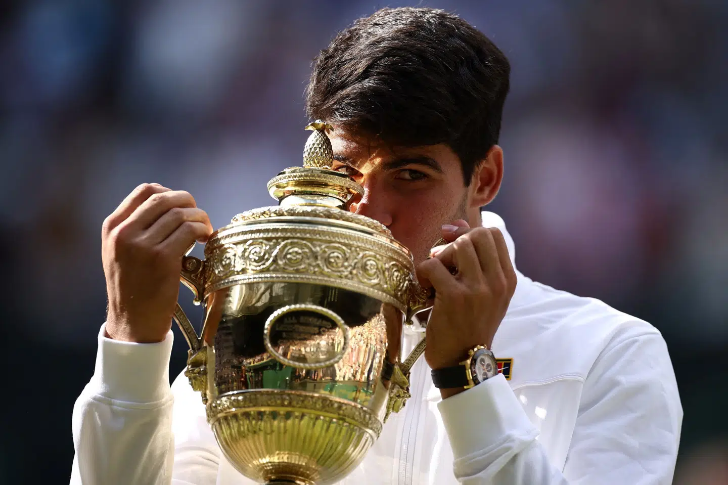 Carlos Alcaraz vandt Wimbledon i 2023 og 2024, men tabte i 2025 finalen i den engelske grand slam-turnering til italieneren Jannik Sinner. (Arkivfoto).