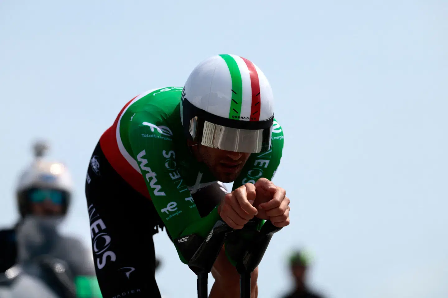 Filippo Ganna kørte tirsdagens enkeltstart med næsten 55 kilometer i timen i snit. Det var ingen tæt på at kunne matche.