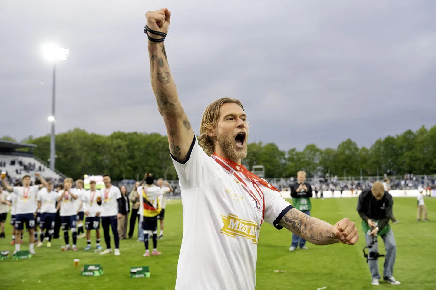 Felix Beijmo nåede 120 kampe og 10 mål for AGF. (Arkivfoto).
