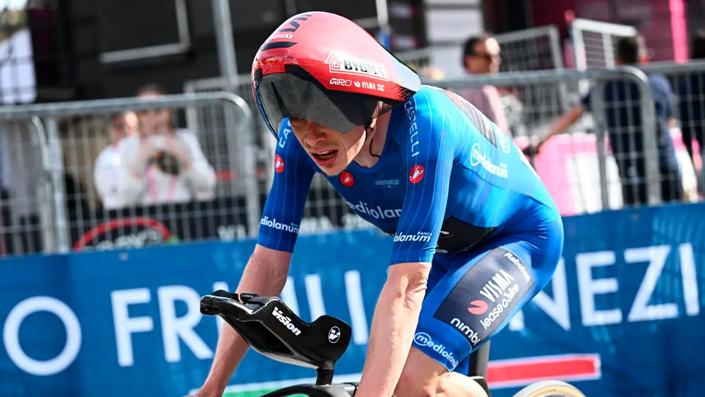 Jonas Vingegaard blev nummer 13 på tirsdagens enkeltstart.
