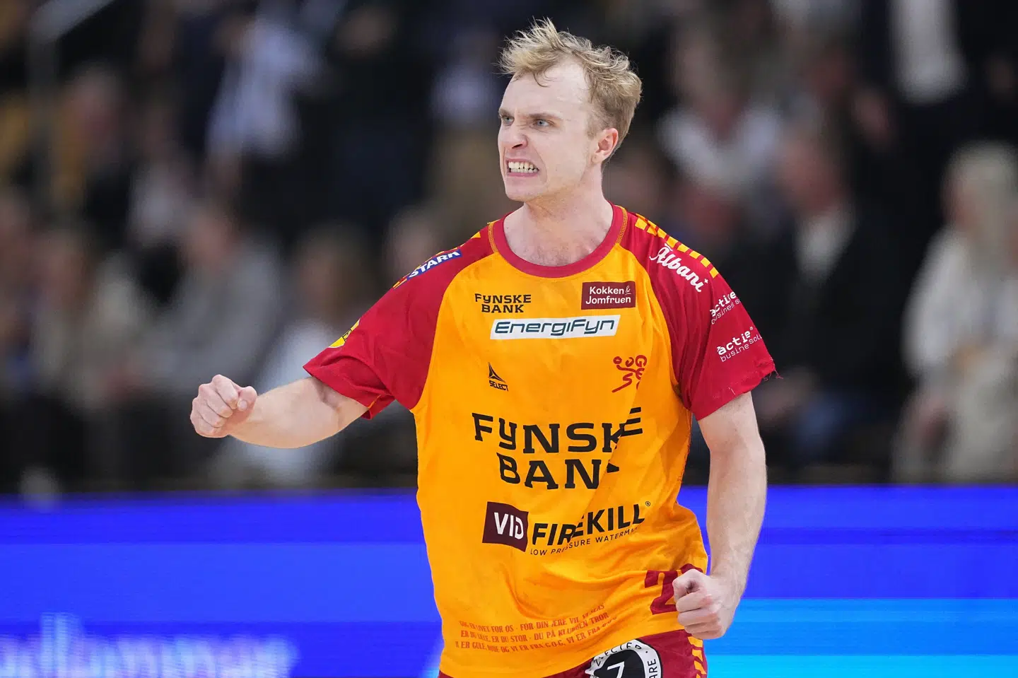 Hjalte Lykke var i sprudlende spillehumør for GOG, men det var ikke nok til at slå Skanderborg AGF i den første DM-semifinale.