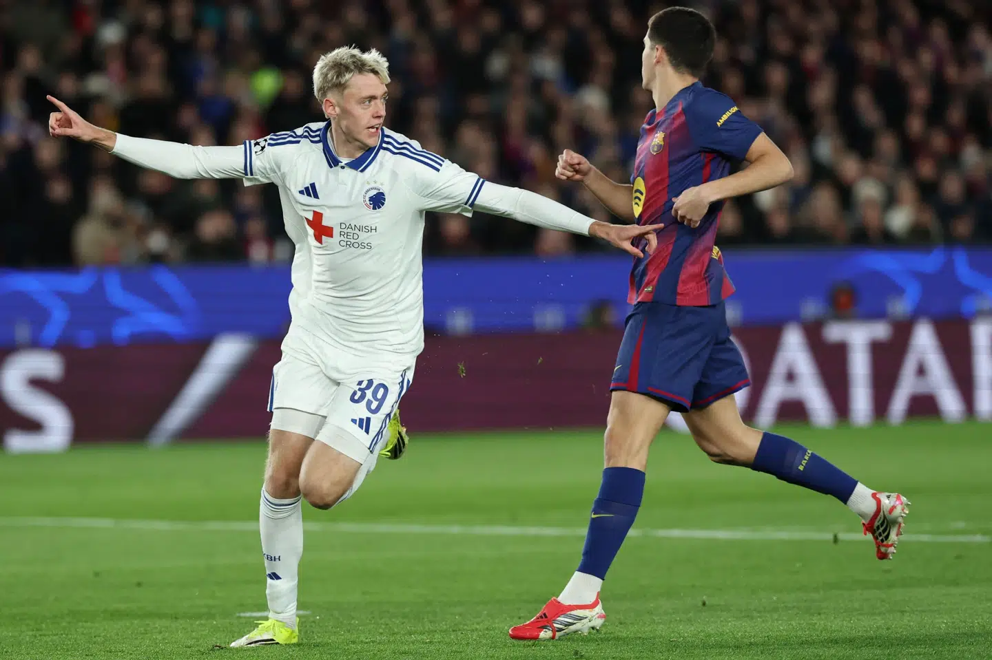 Angriberen Viktor Dadason er tilbage i FC København-truppen efter en skade og kan komme i aktion mod Brøndby torsdag aften. (Arkivfoto).