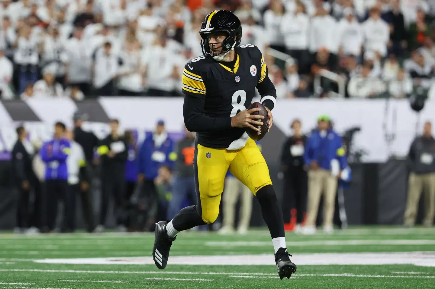 Pittsburgh Steelers får fornøjelsen af Aaron Rodgers i hans 22. og sidste sæson i NFL. (Arkivfoto).