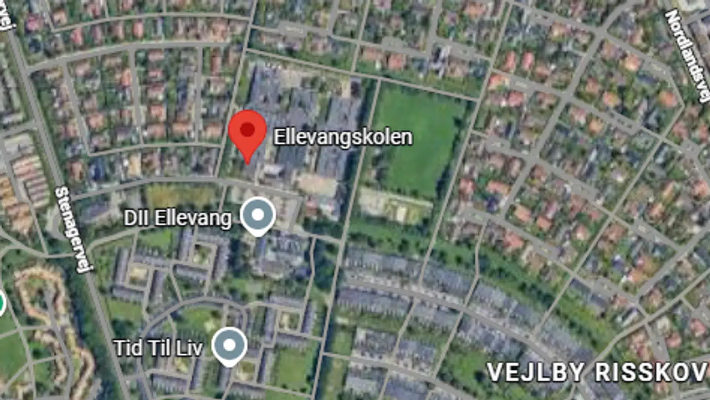 Pigerne blev antastet ved Ellevangskolen i Risskov.