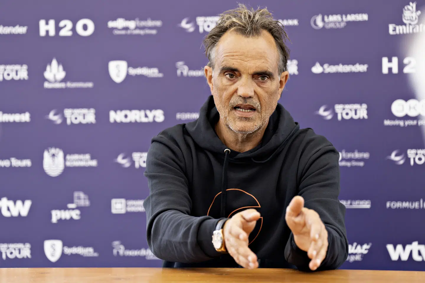 Flemming Astrup præsenterede torsdag fire nye medejere af GolfPromote - inklusive Rasmus og Nicolai Højgaard. (Arkivfoto).