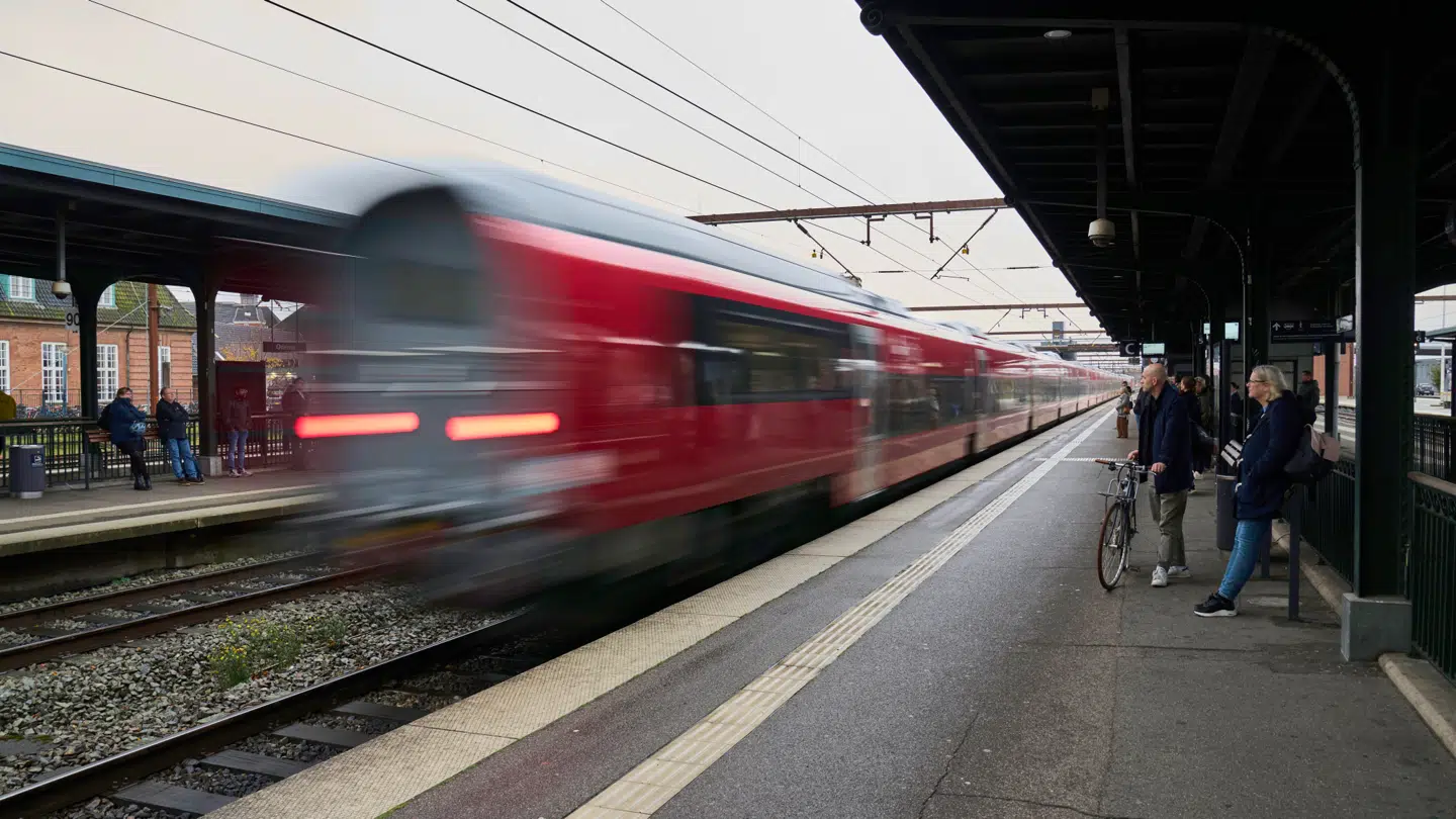 I pinsen vil der være sporarbejde, som betyder, at der indsættes togbusser mellem Ringsted og Fredericia.