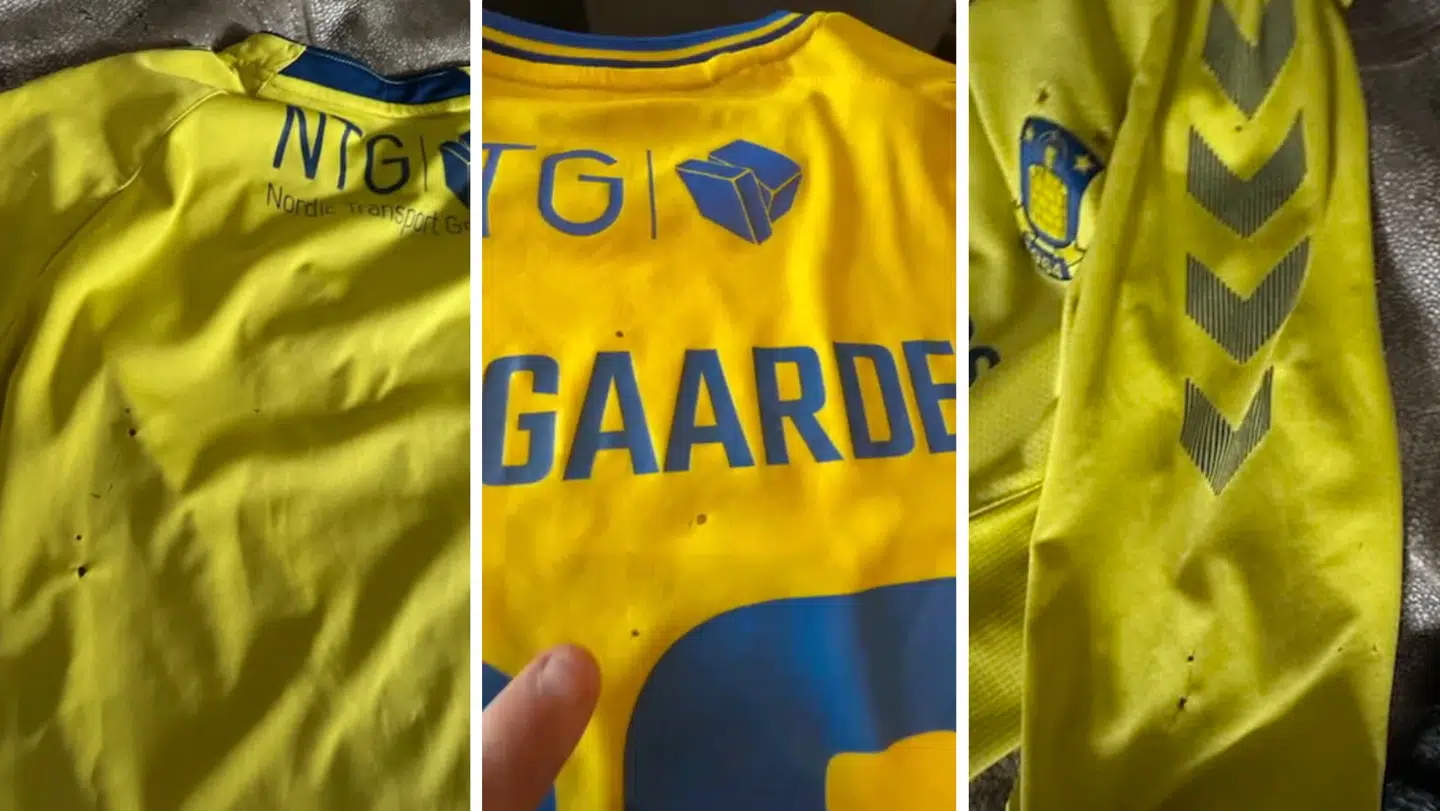 Her ses et udsnit af billeder, B.T. er blevet tilsendt, af trøjer, som har fået tydelige huller af gløderne.