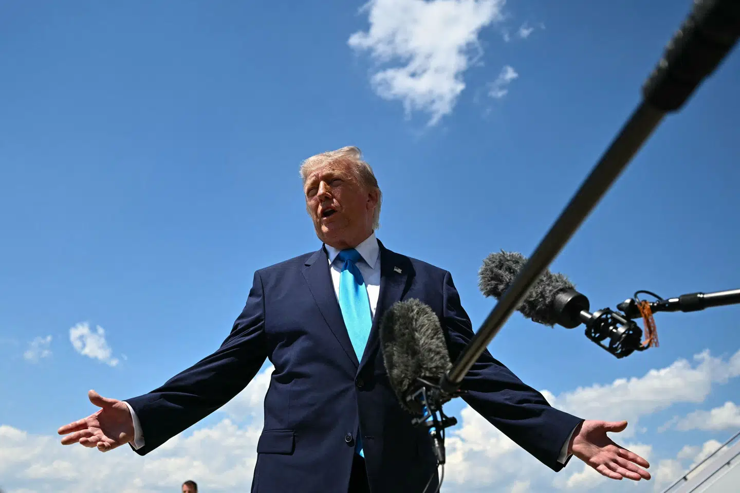 USA's præsident, Donald Trump, sagde lørdag, at en rammeaftale med Iran er tæt på. (Arkivfoto).
