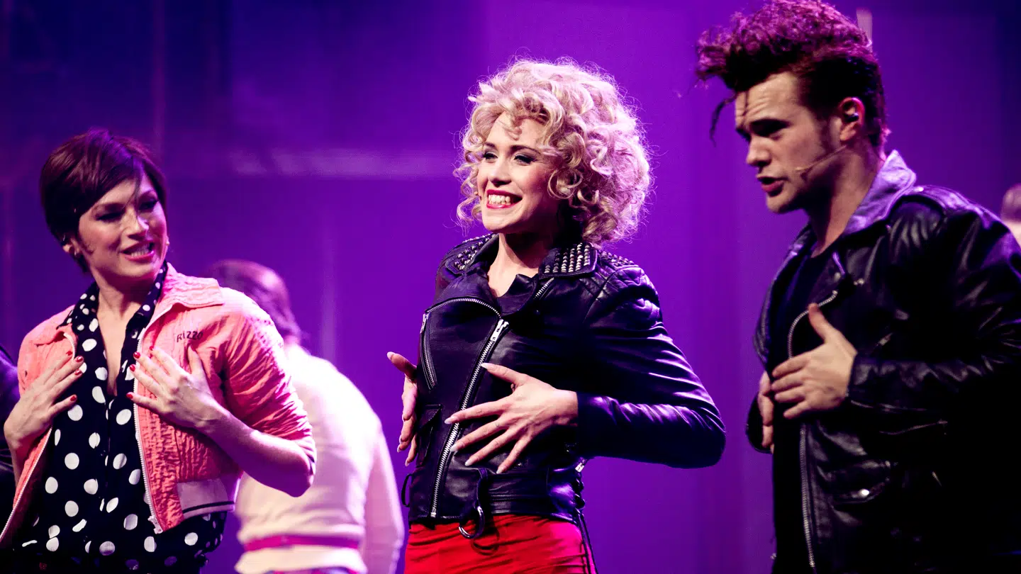 Anna David i 2014 som Sandy i 'Grease'.