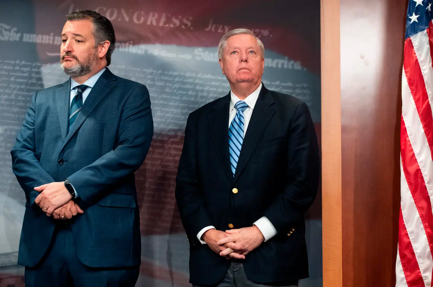 De republikanske senatorer, Lindsey Graham og Ted Cruz er ikke just begejstret for Trumps udmeldinger om en foreløbig fredsaftale med Iran.