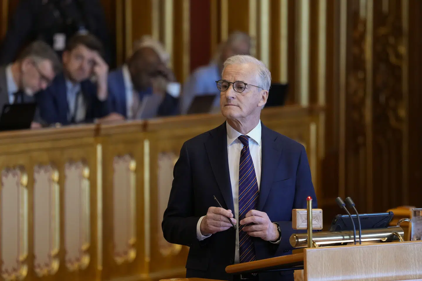 Norges statsminister, Jonas Gahr Støre, er en af flere politiske ledere, der kritiserer Rusland for det kraftige missilangreb mod Ukraine natten til lørdag. (Arkivfoto).