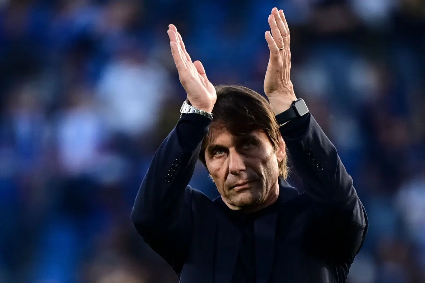 Antonio Conte er færdig som cheftræner i den italienske klub Napoli. (Arkivfoto).