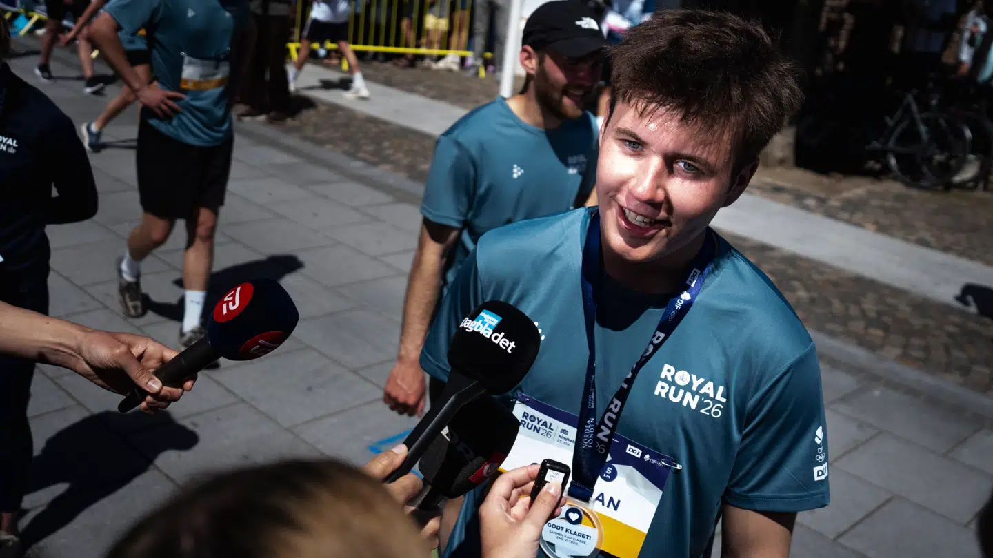 Kronprins Christian deltog i Royal Run i Ringkøbing.