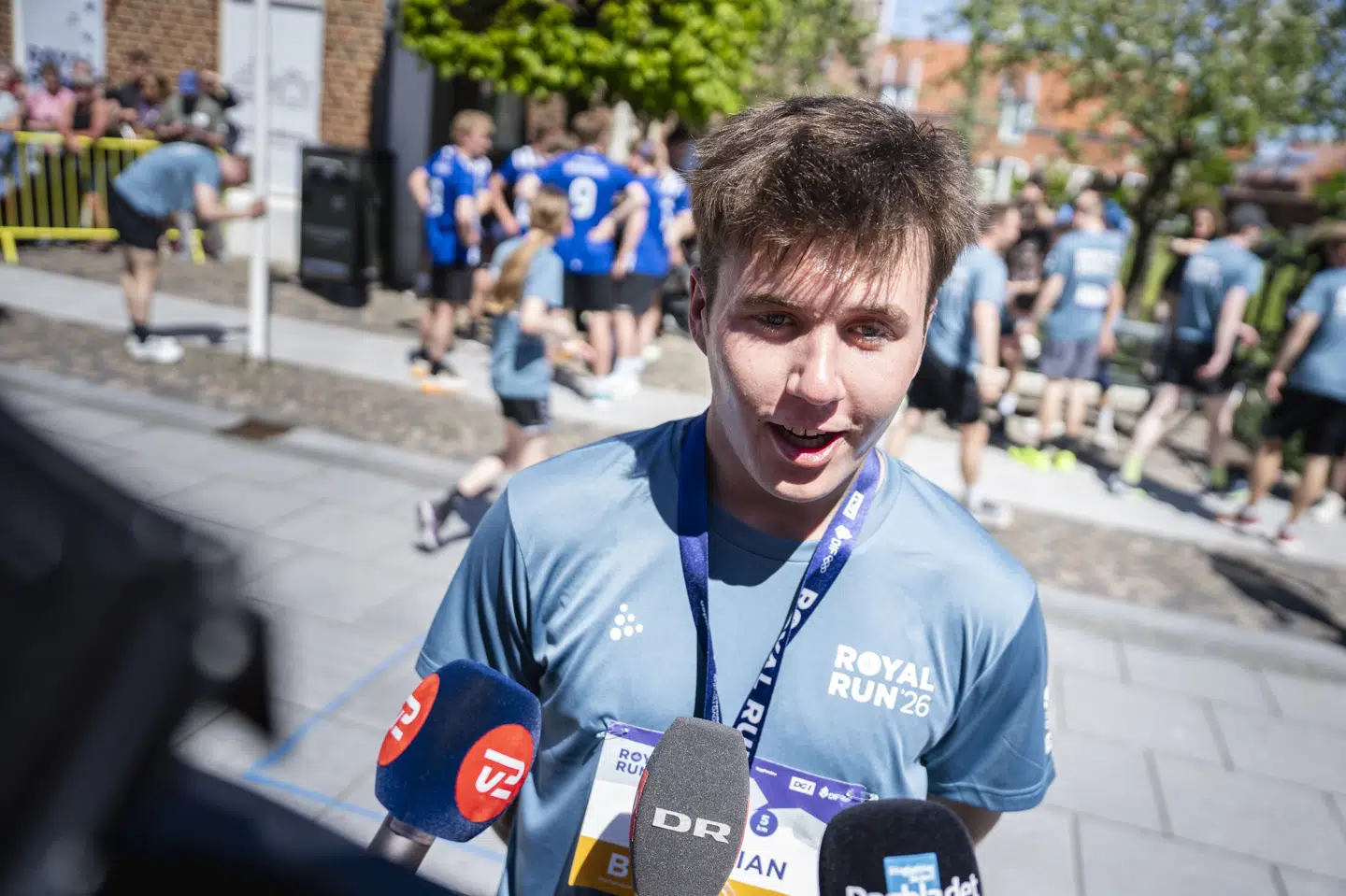 Kronprins Christian deltog mandag i Royal Run i Ringkøbing, hvor han løb fem kilometer.