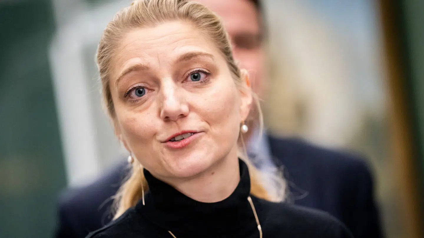Radikales Zenia Stampe ankommer til regeringsforhandlingerne i Statsministeriet mandag den 21. november 2022. (Foto: Ida Marie Odgaard/Ritzau Scanpix)