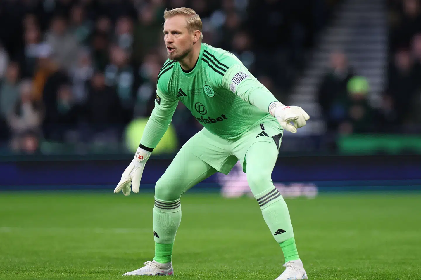Kasper Schmeichel nåede at spillede 120 landskampe for Danmark i karrieren. (Arkivfoto).