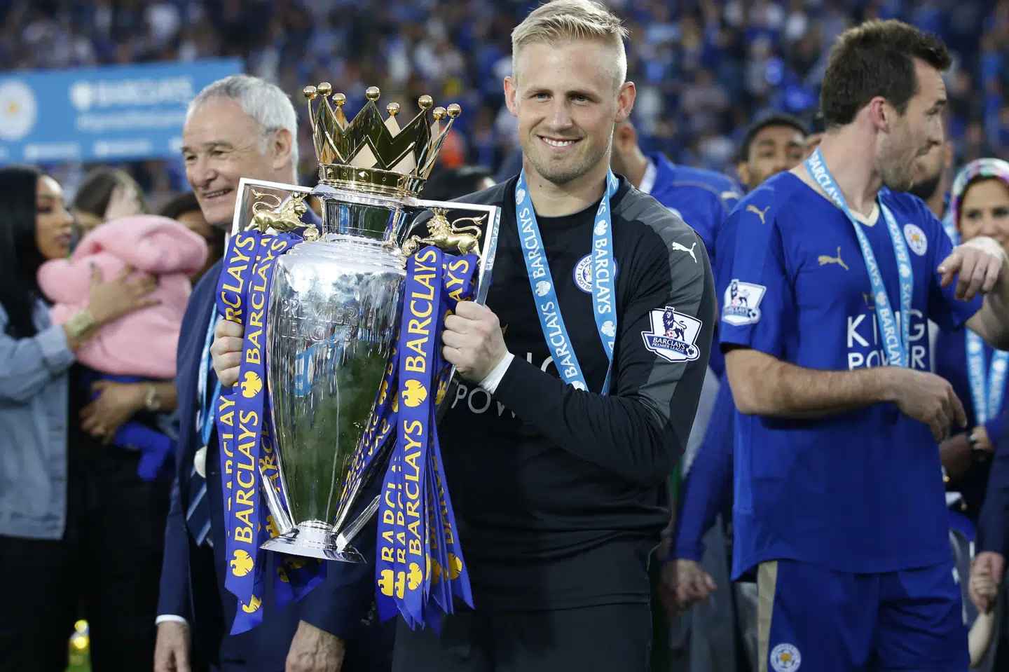 Kasper Schmeichel indtog en nøglerolle, da Leicester City overraskede alt og alle og vandt det engelske mesterskab i 2016. (Arkivfoto).