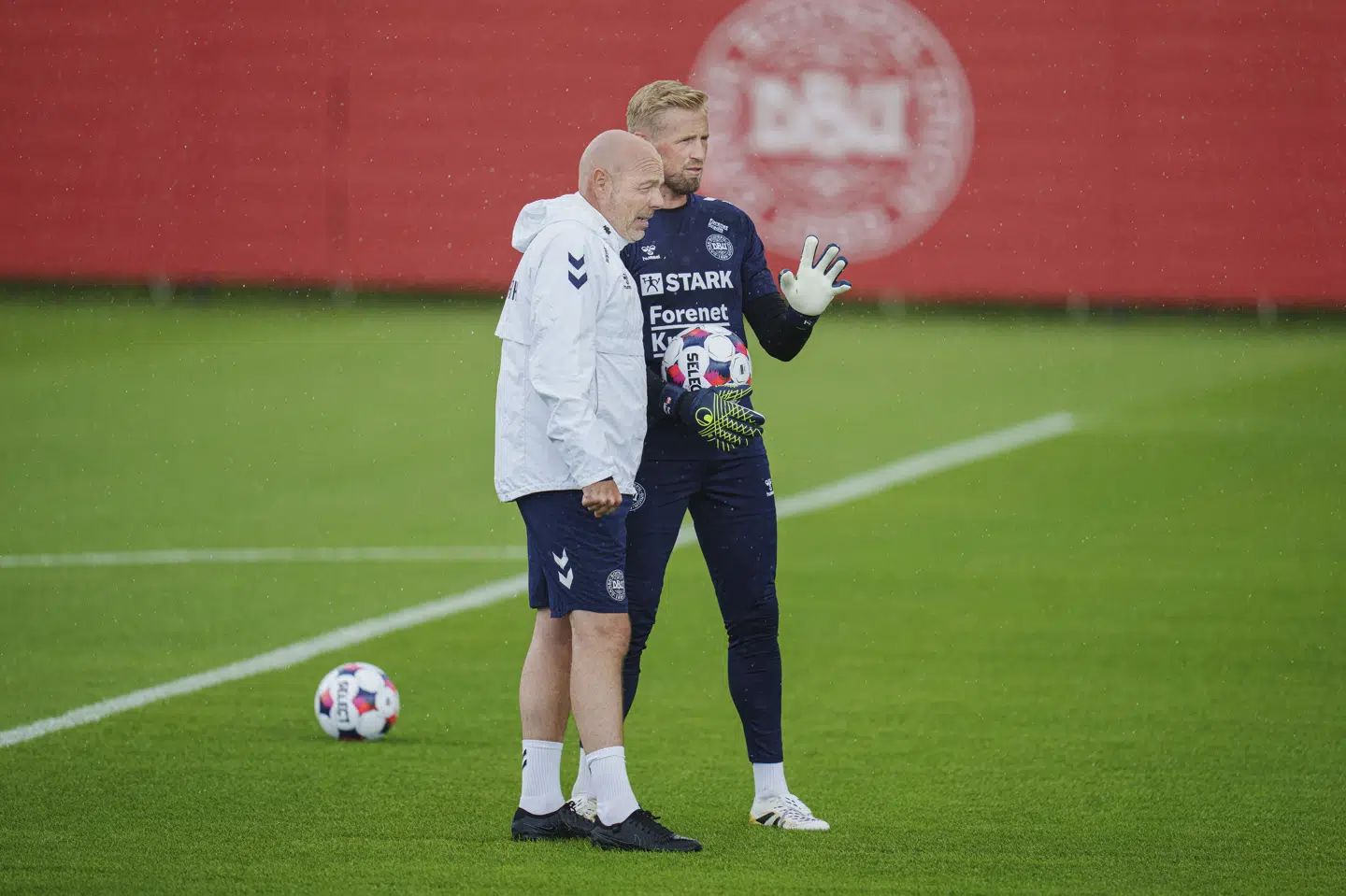 Brian Riemer nåede omkring halvandet år som landstræner med Kasper Schmeichel på sit hold. (Arkivfoto).