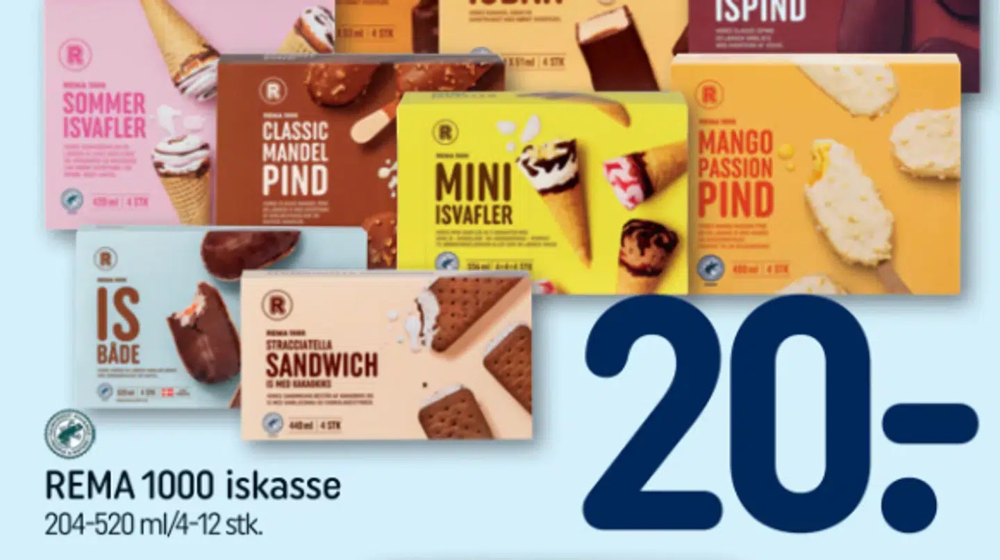 Fra torsdag d. 28 til lørdag d. 30 maj, kan danskerne få fingrene i en Rema 1000 iskasse for bare 20 kroner.