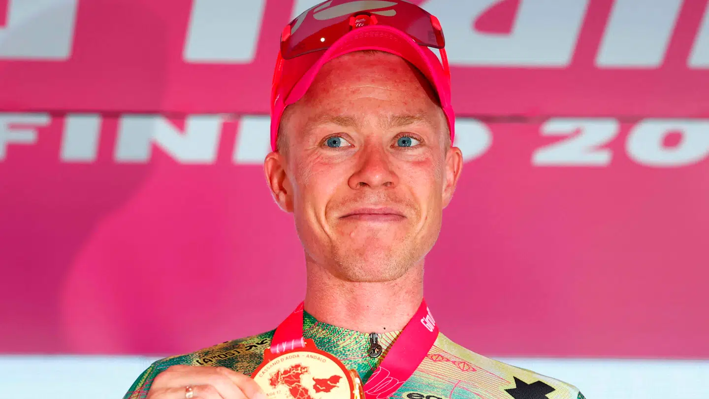 Michael Valgren havde svært ved at holde tårerne tilbage efter etapesejren i Giroen.