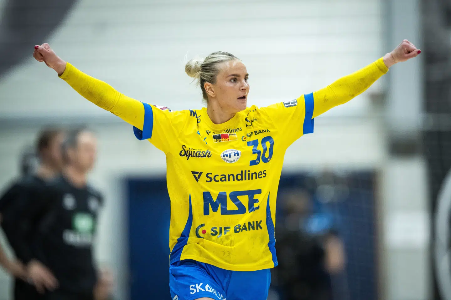 Clara Lerby scorede vigtige mål til sidst i kampen mod Ikast, som NFH vandt efter et stort comeback. (Arkivfoto).