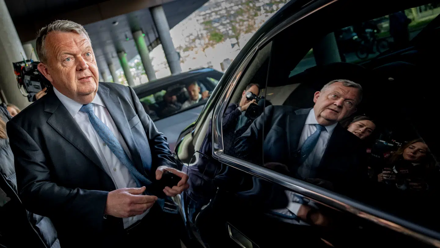 Formand for Moderaterne Lars Løkke Rasmussen efter regeringsforhandlinger på Hotel Scandic Spectrum i København fredag den 22. maj 2026. Her slukkede Lars Løkke de borgerliges drøm om en VLAK-regering.