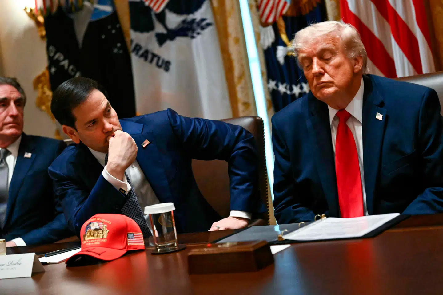 USAs Præsident Donald Trump og Udenrigsminister Marco Rubio, Washington DC, 27 maj 2026.