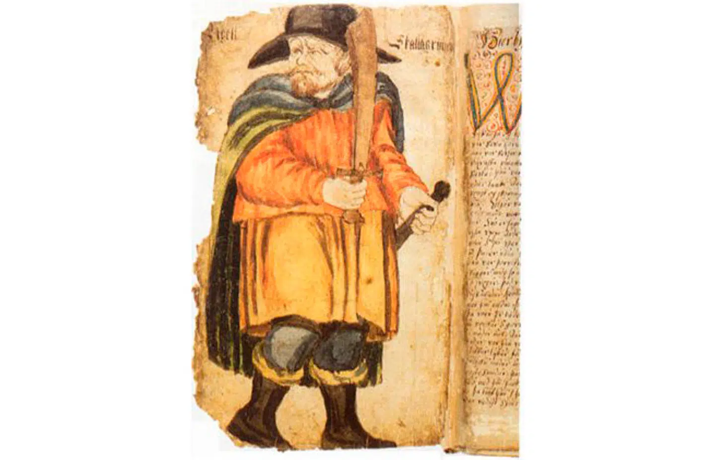 Den danske litteratur begynder på Island, skriver Simon Skovgaard Boeck. Her ses Egil Skallagrímsson, der er hovedperson i en af de mest populære islandske sagaer. Illustration: Wikimedia Commons