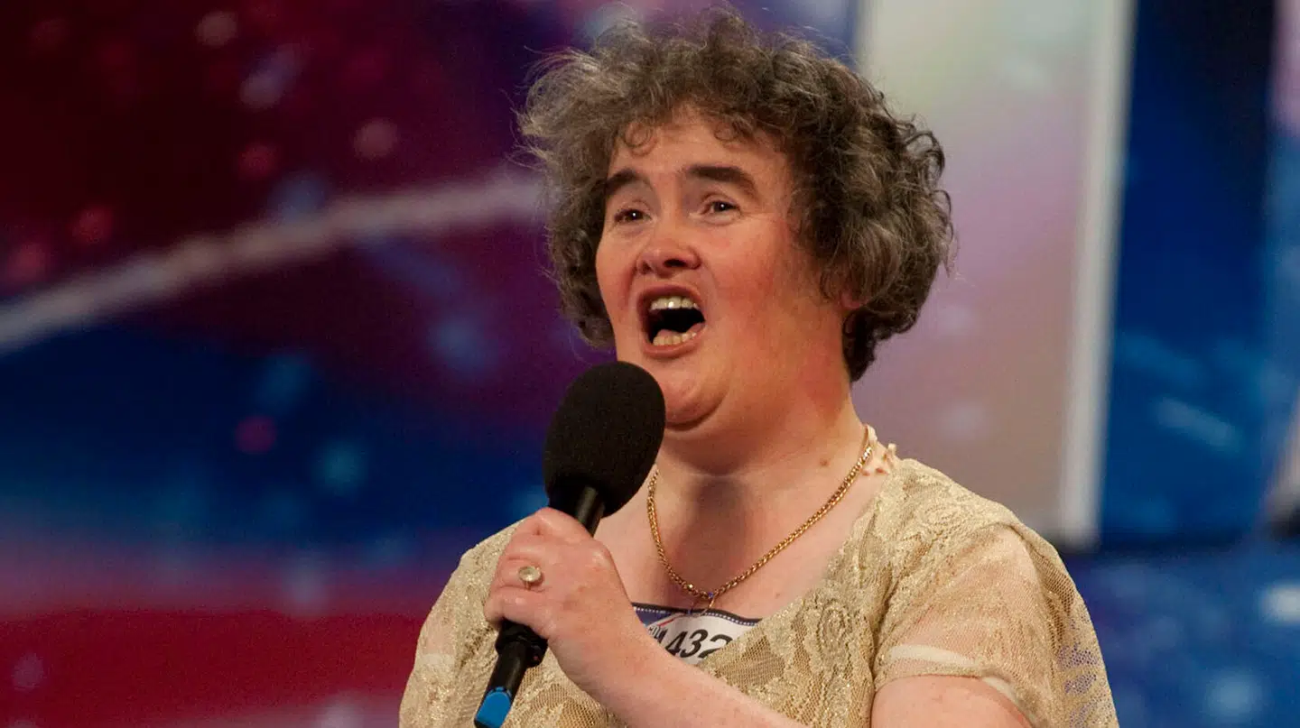 Sådan så Susan Boyle ud til audition, hvor hun sang 'I Dreamed a Dream'