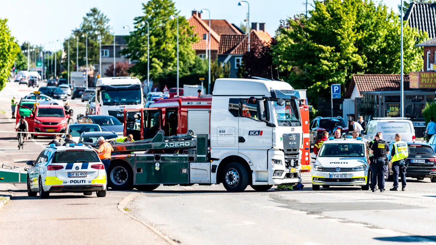 Person er blevet ramt af lastbil på Amager Landevej torsdag den 28. maj 2026