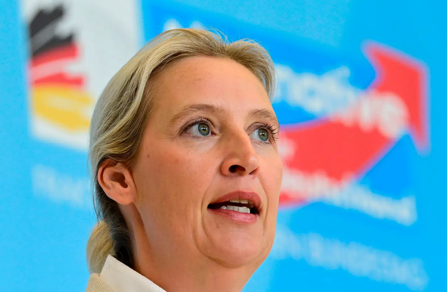 Alice Weidel er leder af Alternative für Deutschland. Partiet deler vandene hjemme i Tyskland, hvor andre partier for eksempel ikke vil samarbejde med det.
